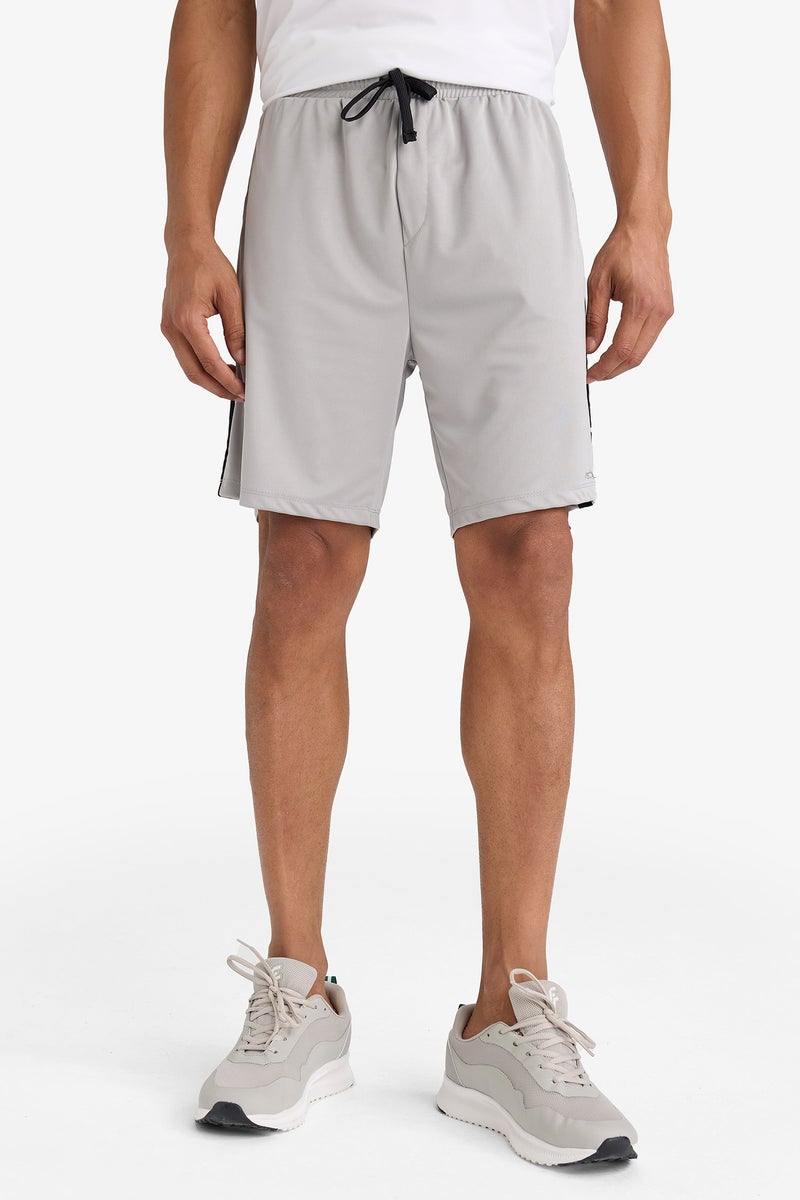 DeFacto Grey Man DeFactoFit Standard Fit Sports Shorts Casual - Image 4